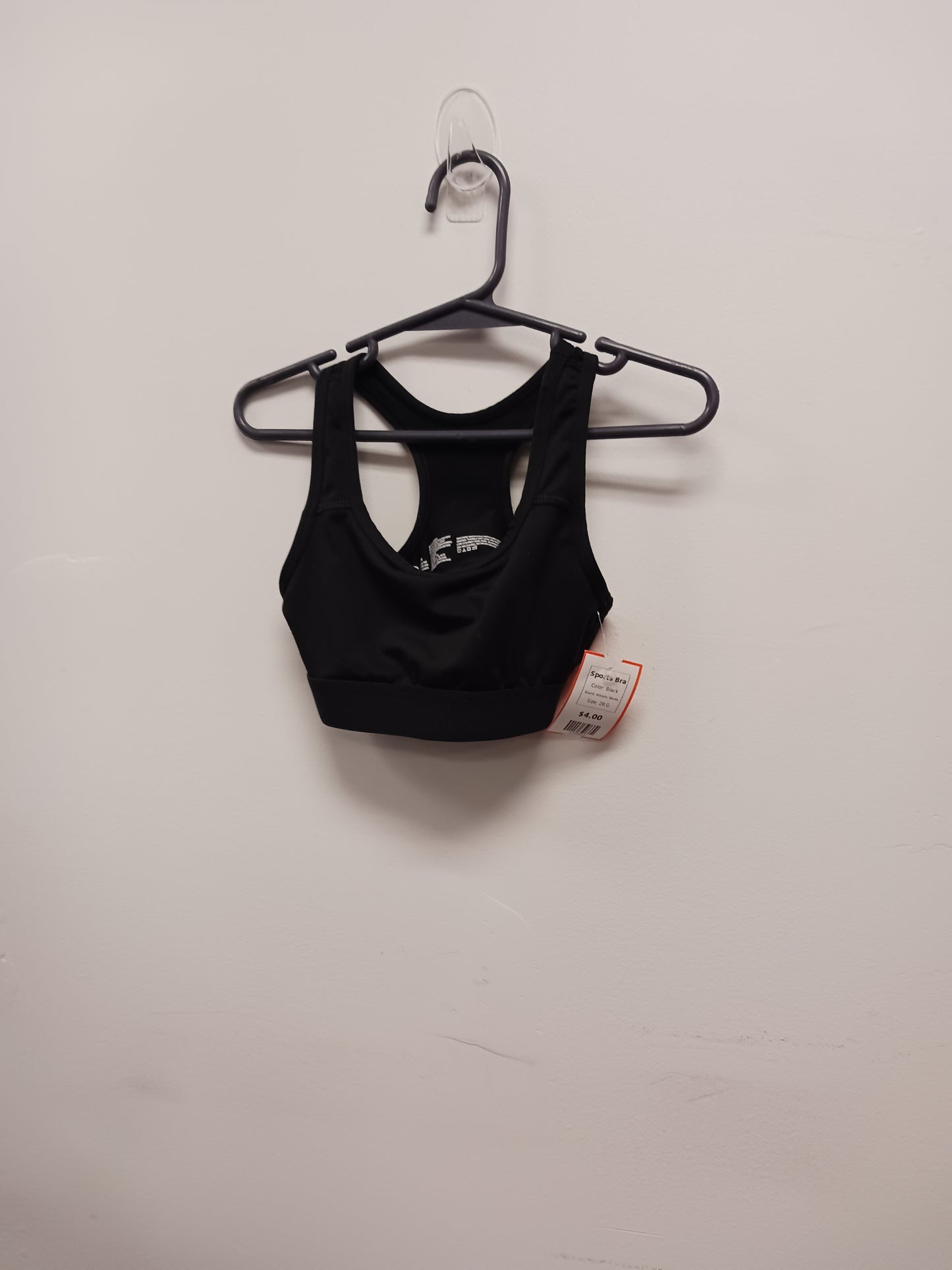 Black Athletic Works Sports Bra, 28 G