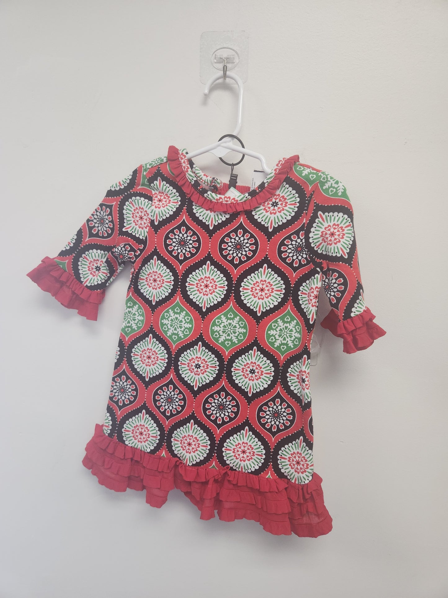 Red/Black/Green Rare Editions Dres, 12M G