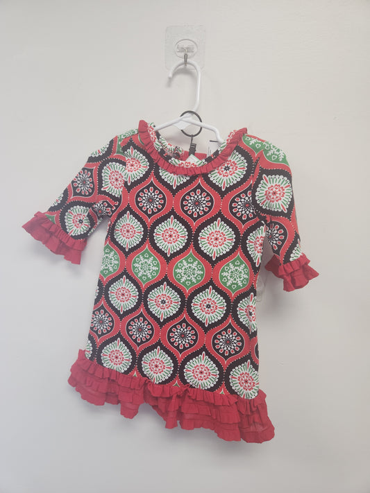 Red/Black/Green Rare Editions Dres, 12M G
