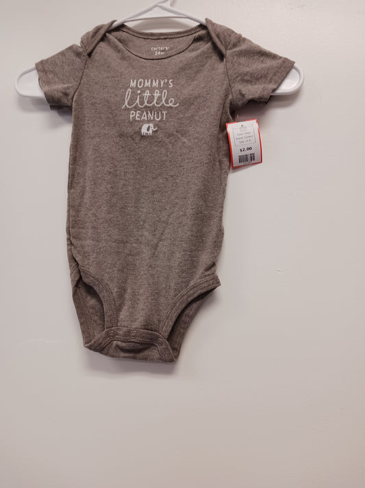Grey Carters Mommy's Little Peanut Onesie, 2T B