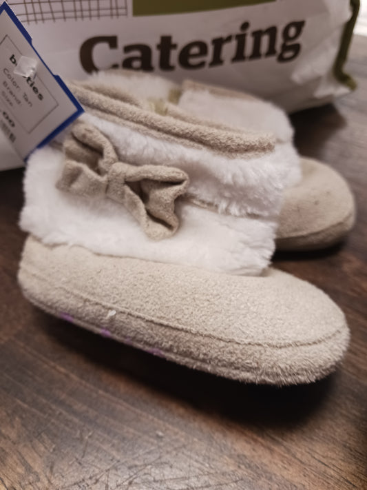 Tan  booties