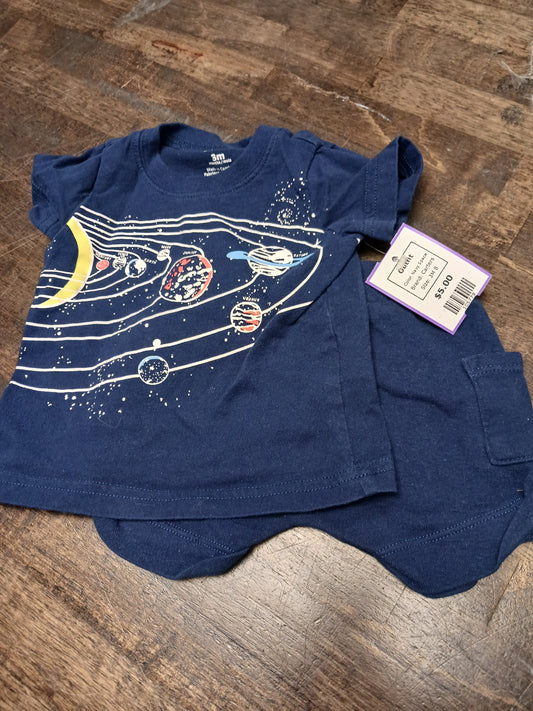 Navy Space Carters Outfit, 3M B