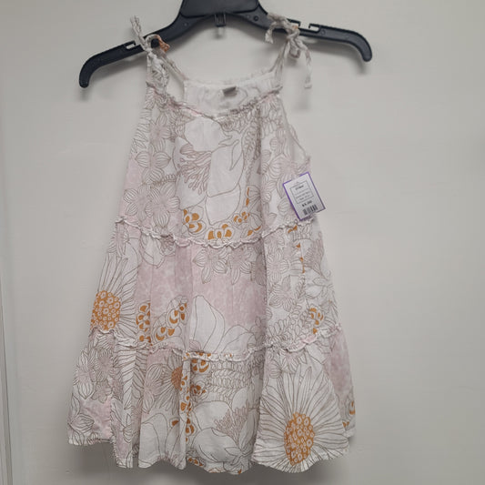 White/Pink/Brown Flower Old Navy Dress, 10 G
