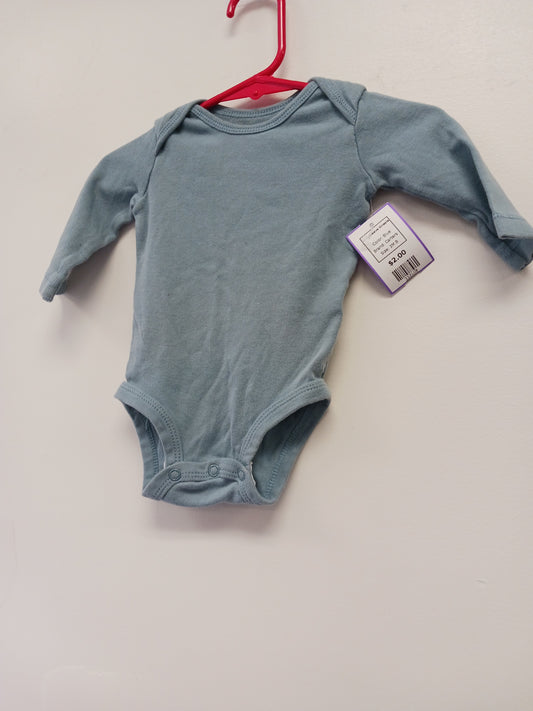 Blue Carters Longsleeve Onesie, 3M B