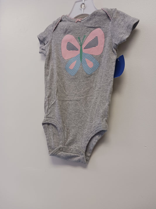 Grey/Pink/Blue Butterfly Carters Onesie, 9M G