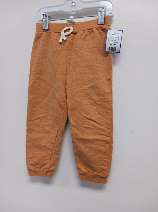 Orange Rabbit + Bear Pants, 2T B