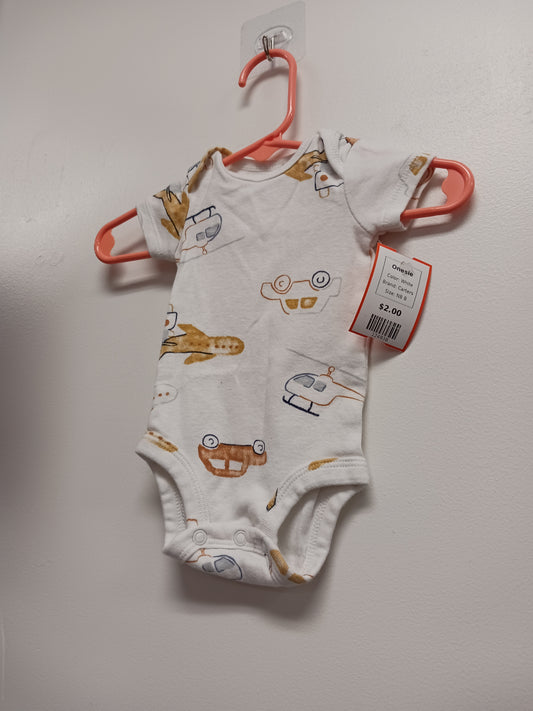 White Carters Onesie, NB B