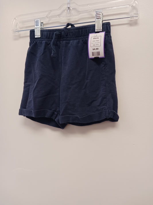 Navy Jumping Bean Shorts, 2T B