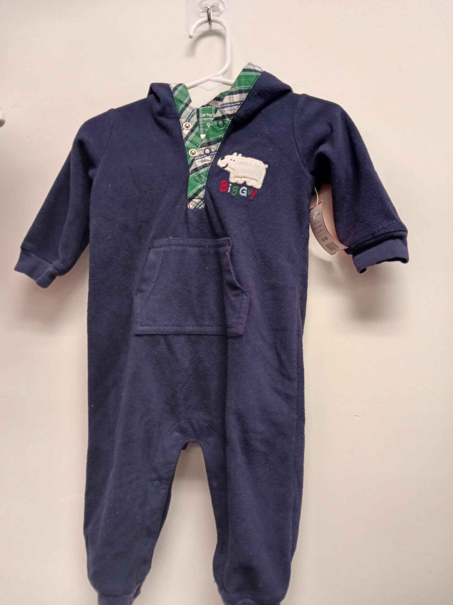 Navy Carters Pant One Piece, 9M B