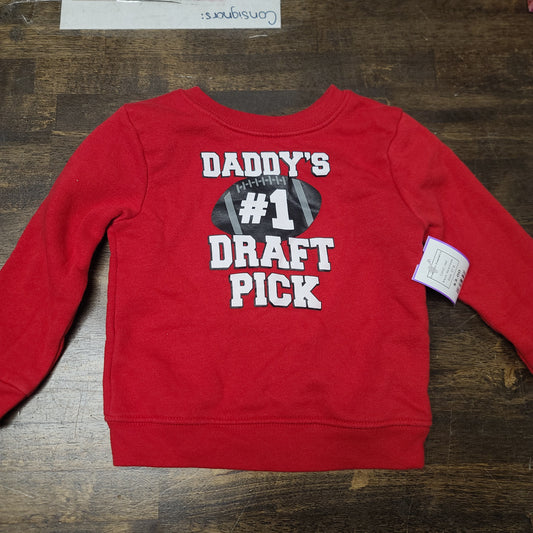 red Garanimals Draft Pick Sweatshirt, 2T B