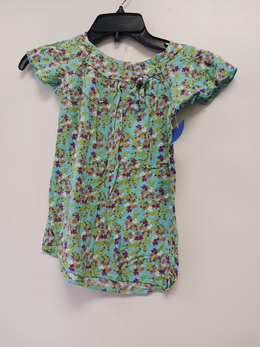Blue/Pink/Purple Flower Cherokee Shirt, 5T G