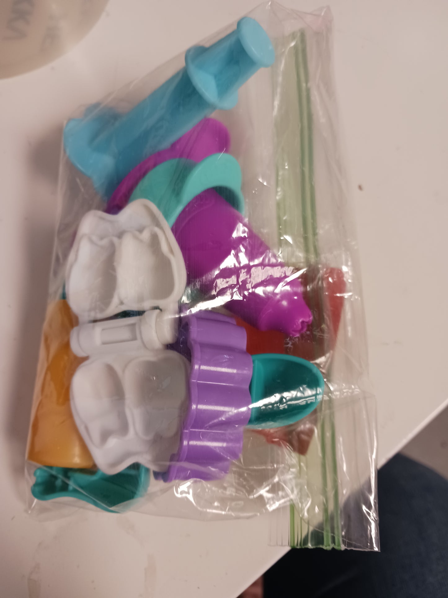 Bag of Playdough tools