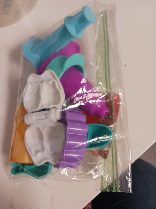 Bag of Playdough tools