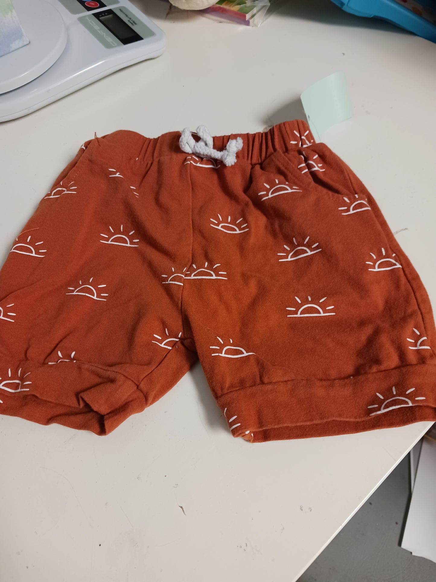 Orange/Sun Boutique Shorts, 3T B
