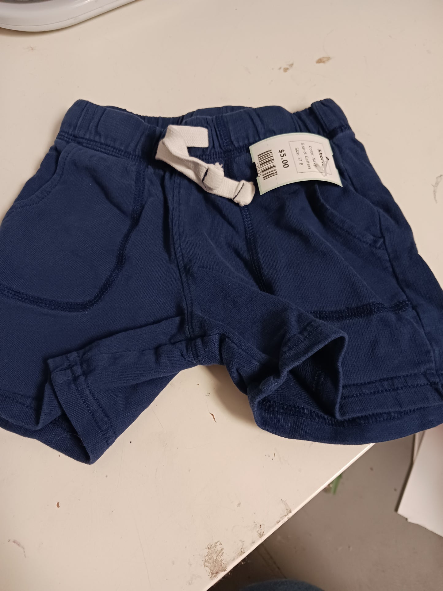 Navy Carters Shorts, 3T B