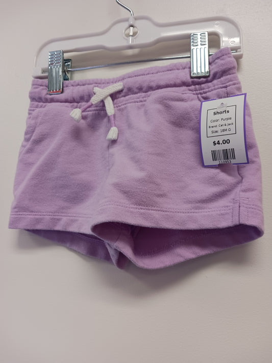 Purple Cat & Jack Shorts, 18M G