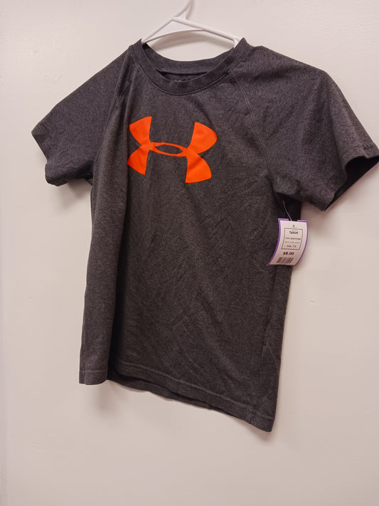 grey/orange Under Armour Tshirt, 7 B