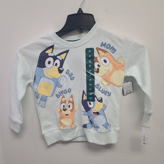blue bluey bluey outfit long sleeve and shorts, 5T B