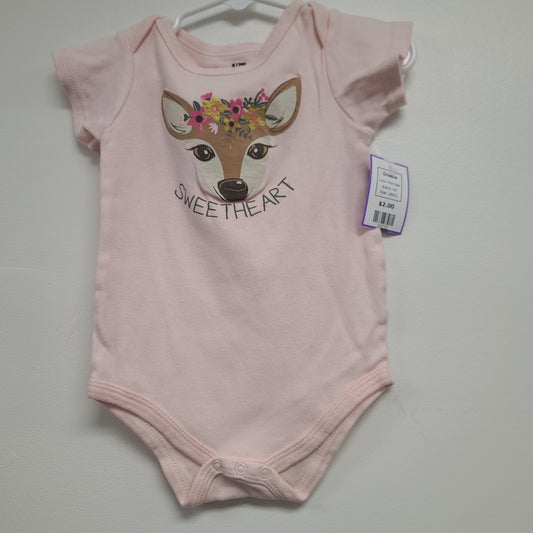 Pink Deer HB Onesie, 18M G