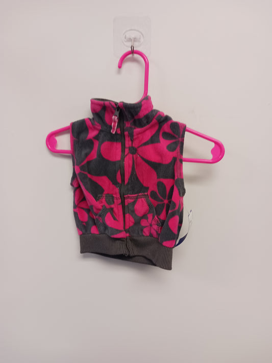 Pink/Grey Carters Flower Vest, 6M G