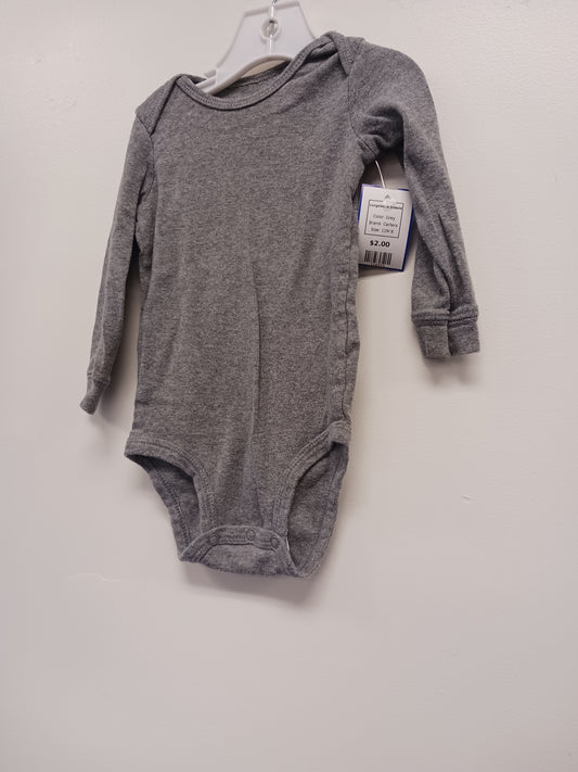 Grey Carters Longsleeve Onesie, 12M B