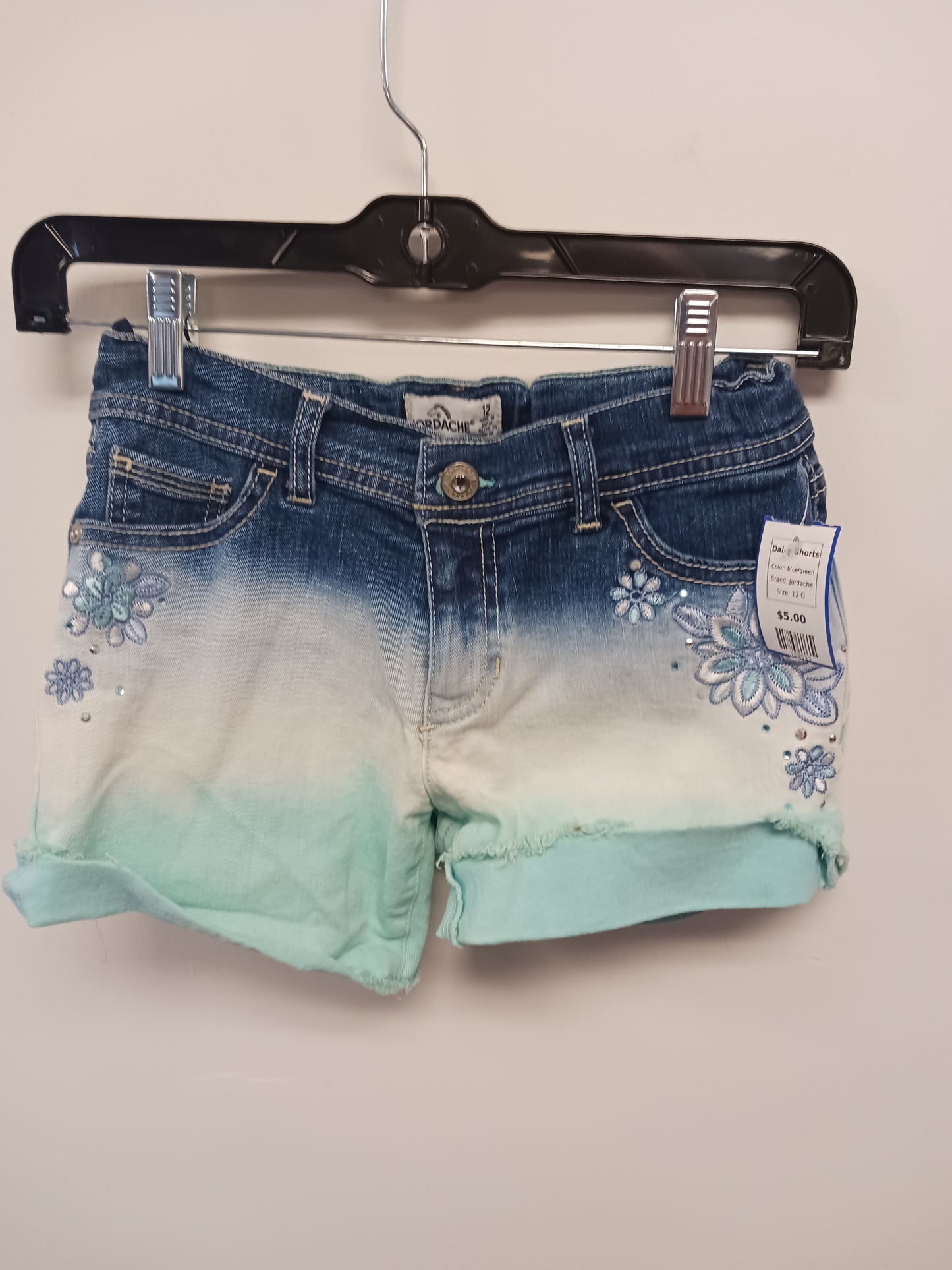 blue/green Jordache Daisy Shorts, 12 G