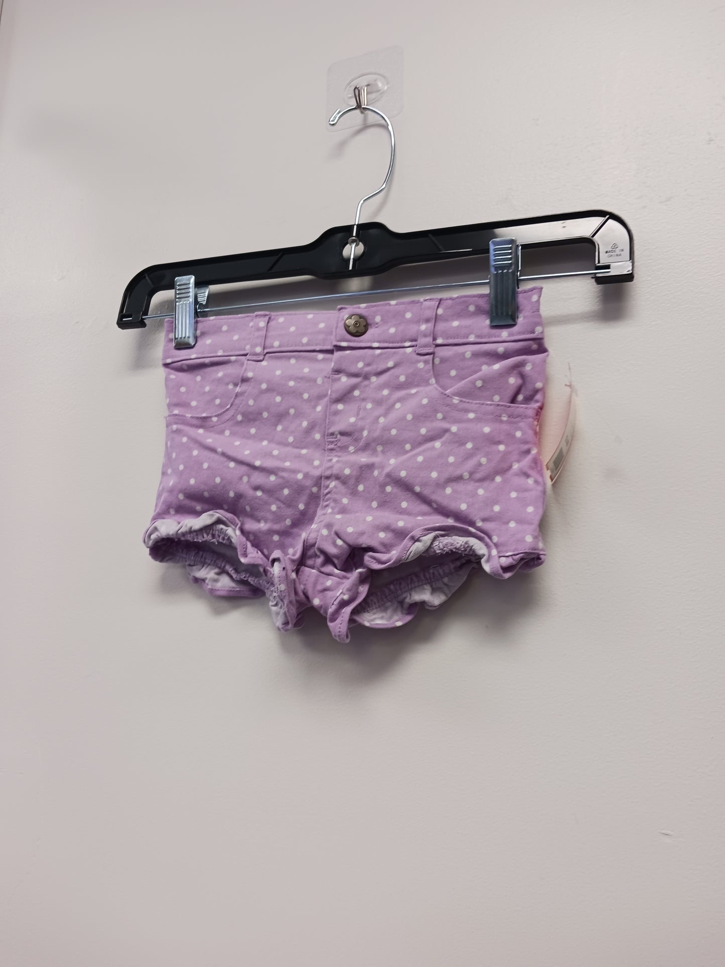purple Garanimals Poka Dot Shorts, 18M B