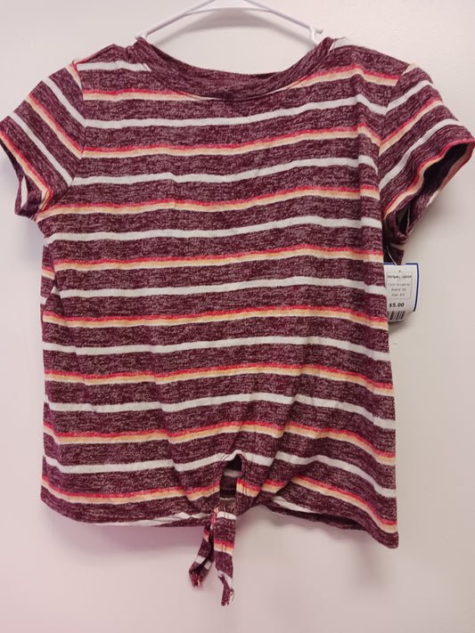 Burgandy SO Striped Tshirt, 8 G