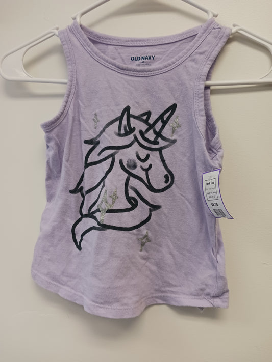 Purple Unicorn Old Navy Tank Top, 4T G