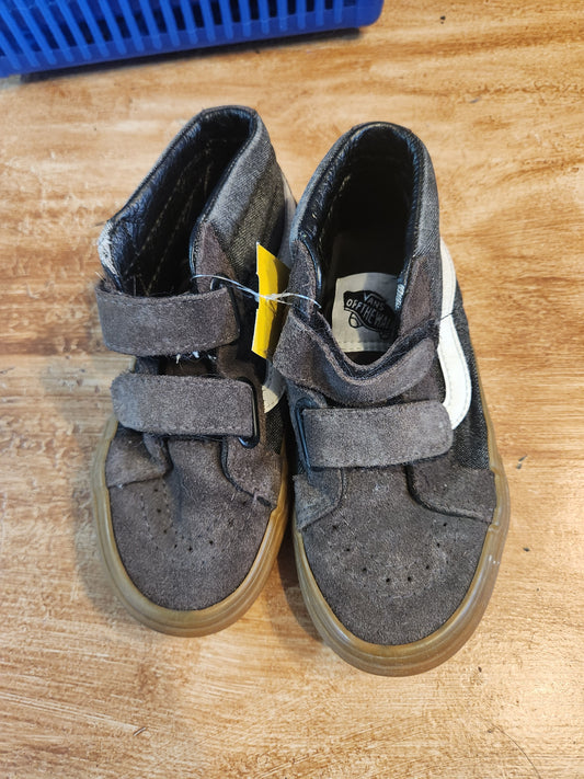 Black Vans High Top Sneakers, 12.5Y B