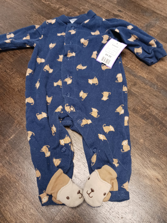 Navy Monkey Carters Sleeper, NB B