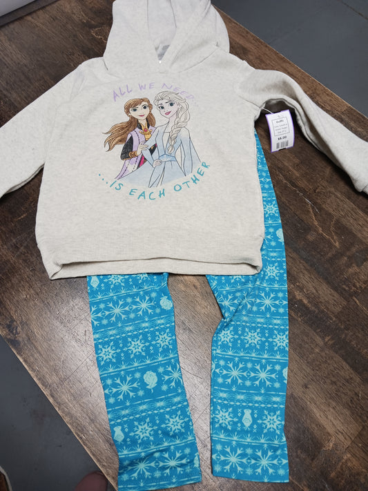 Grey/Blue Frozen Outfit, 4T G
