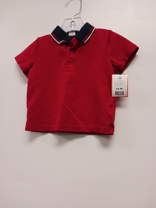Red Old Navy Polo, 6M B