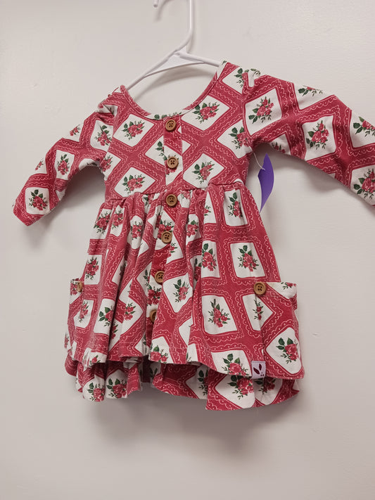red Sweet Honey Rose Dress, 18M G