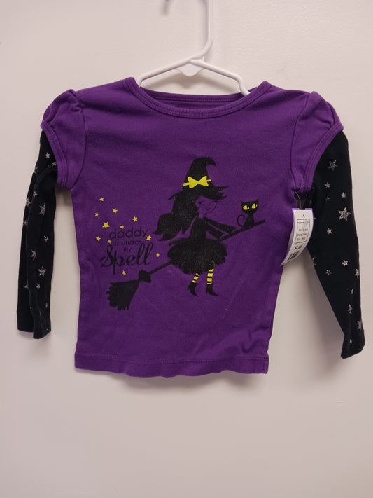 purple Carters Halloween LS Shirt, 18M G