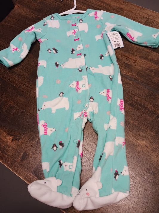 Blue Polar Bear Carters Sleeper, 6M G