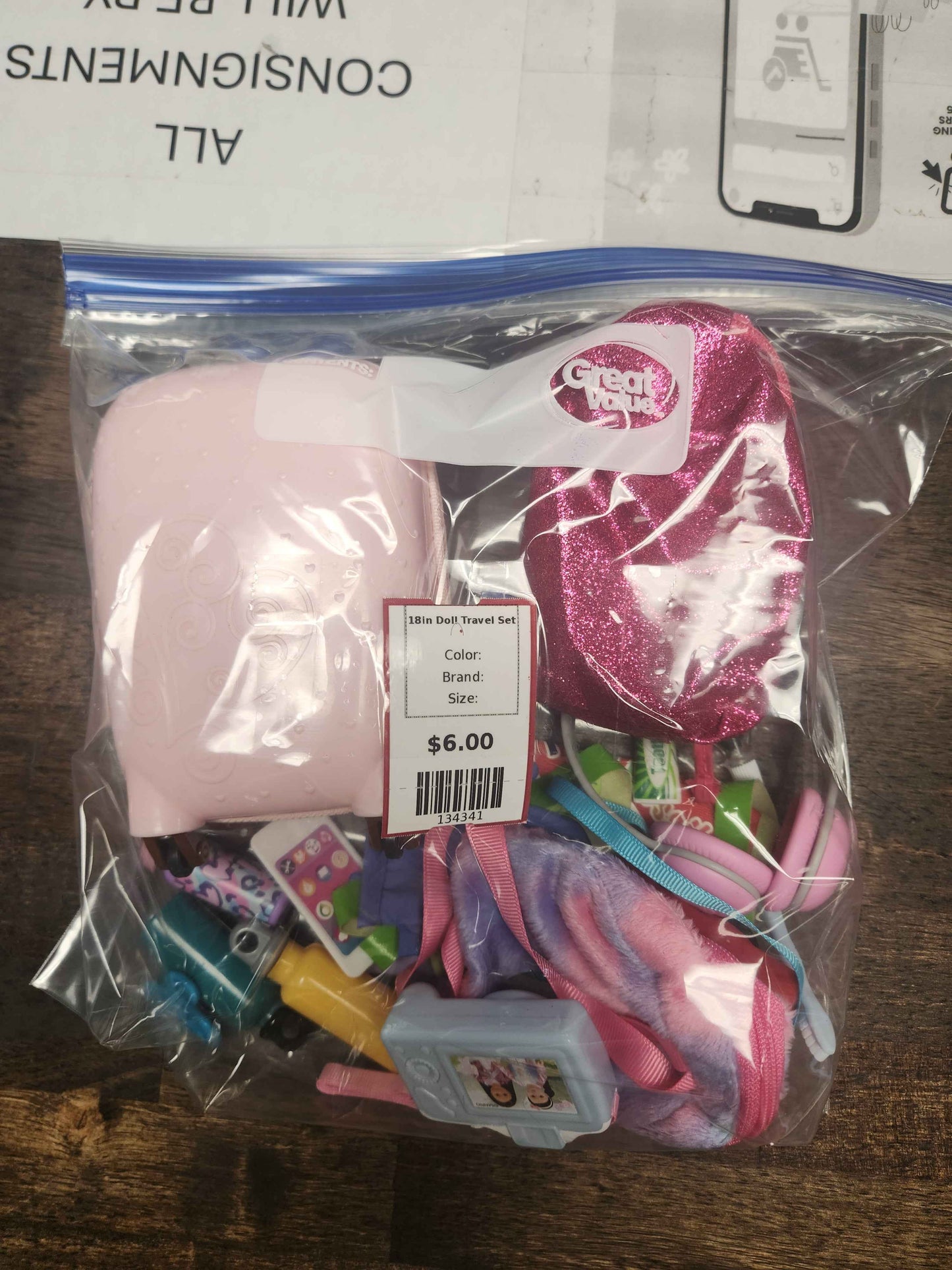 18in Doll Travel Set