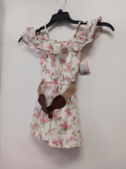 Tan/Pink Real Love Flowered Dress, 2T G