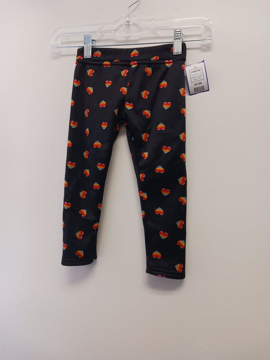 Black/Colorful Heart Lily & Dan Leggings, 3T G