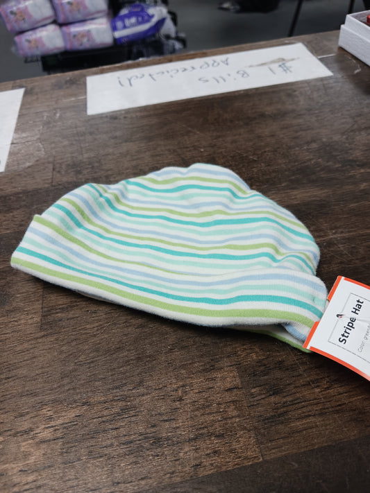 green/blue stripe  Stripe Hat