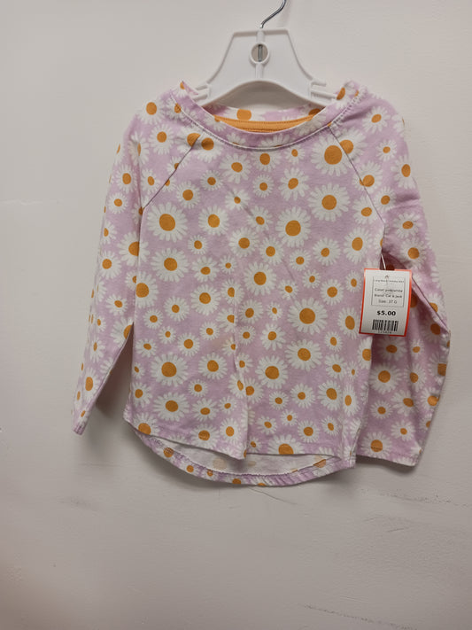 pink/white Cat & Jack Long Sleeve Daisey Shirt, 3T G