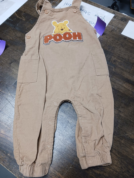 Brown Winnie The Pooh Bibs, 18M B