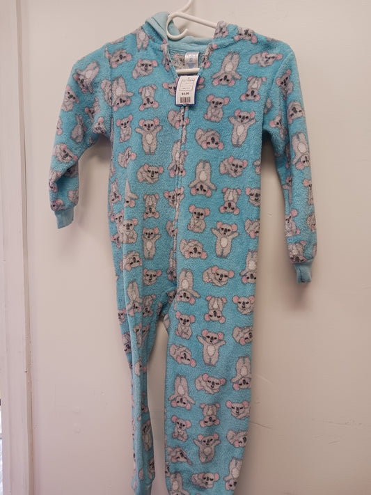 Blue/Grey Koala Childrens Place One Piece Pjs, 5T G