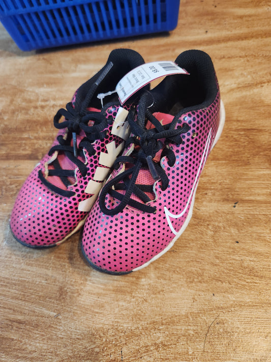 Pink/Black/White Nike Baseball Cleats, 12C G