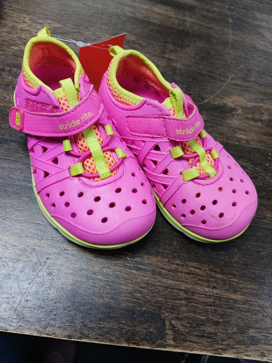 Pink/Orange/Yellow Stride Rite Rubber Sneakers, 7C G