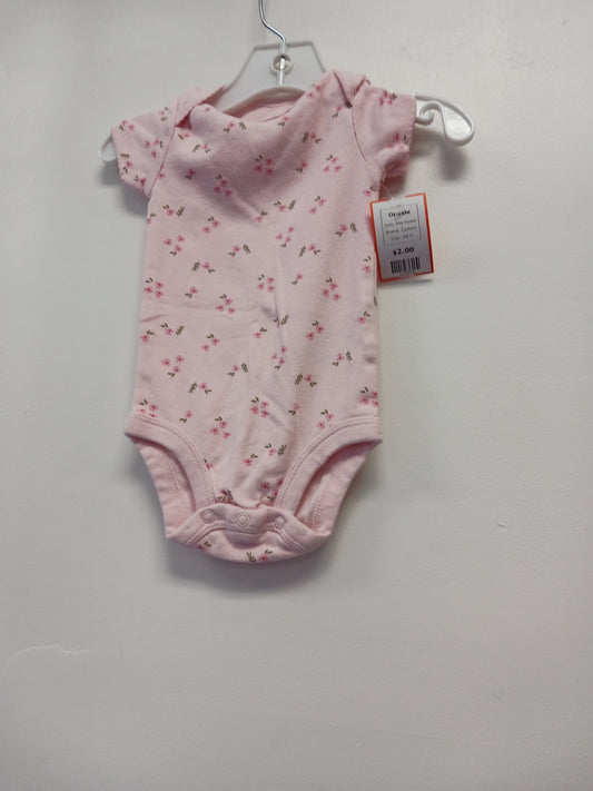 Pink Flower Carters Onesie, 3M G