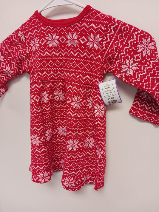 Red/White HB Dress, 2T G