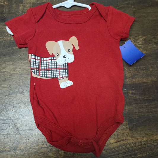 red duck duck goose dog onesie, 6M B