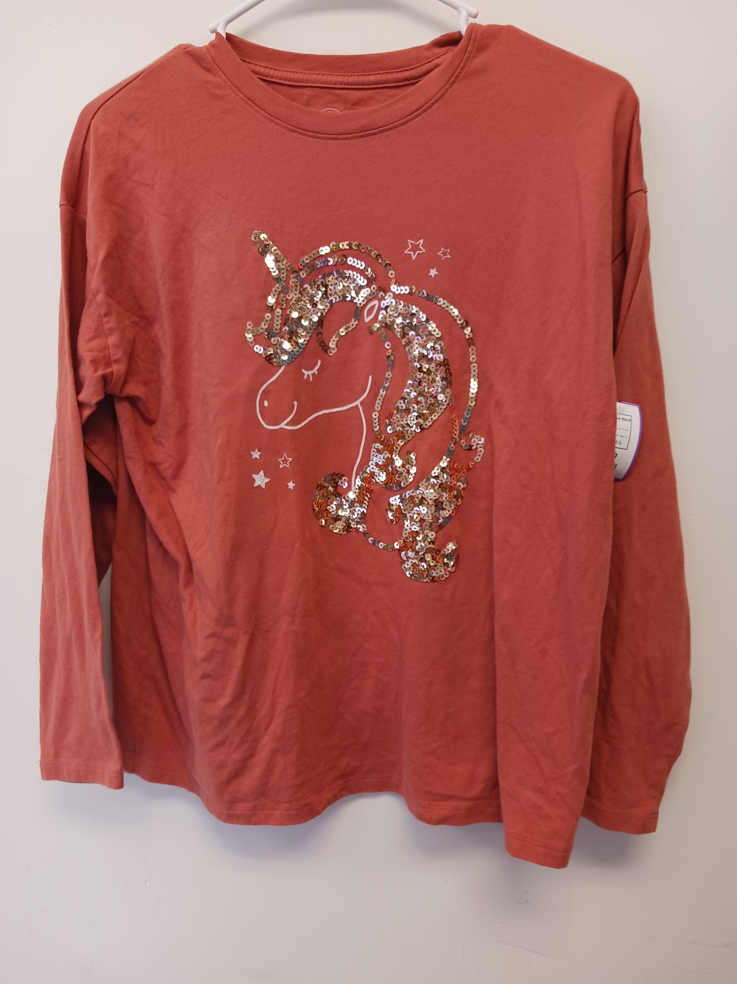 Orange Unicorn Wonder Nation Longsleeve Shirt, 18 G