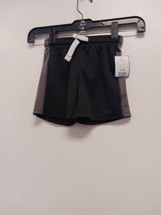 Black/Grey Carters Shorts, 2T B